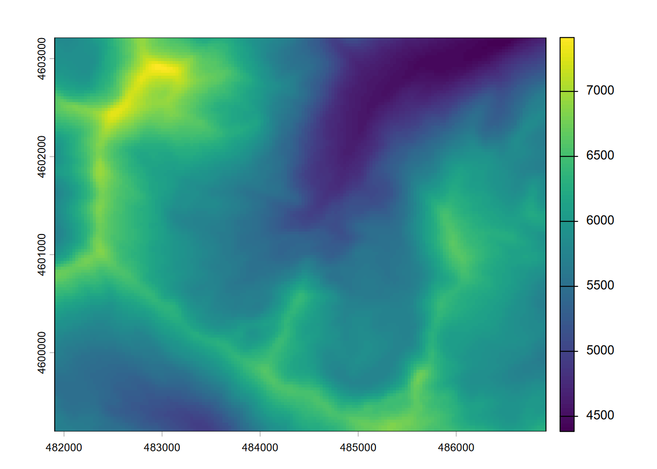Map algebra conversion of elevations from metres to feet